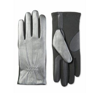 Isotoner Stretch Leather Touchscreen Gloves S/M
